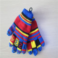 child  acrylic knitted cartoon applique magic  gloves