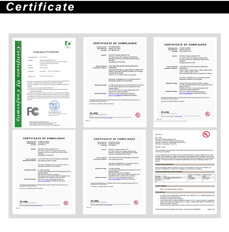 UFO LED High Bay Light Certificate _ 24