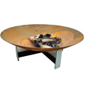 Outdoor Corten Steel Fire Pit Water Bowl