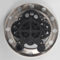 Classic Stainless Steel Gear Wall Clocks Black