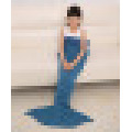 New Hot Children Yarn Knitted Mermaid Tail Blanket