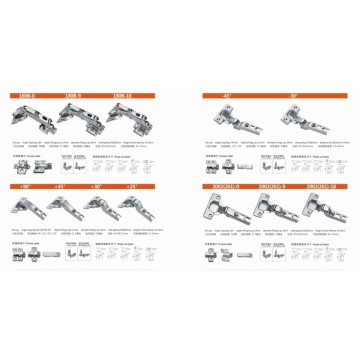 Charnière à deux voies, charnières de porte d&#39;armoires, charnière pour meubles