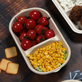 biodegradable product chinese food bento takeout take away clamshell large sugarcane bagasse pulp lunch box with lid