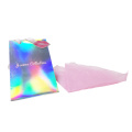 estuches de bolsas de papel con holograma brillante