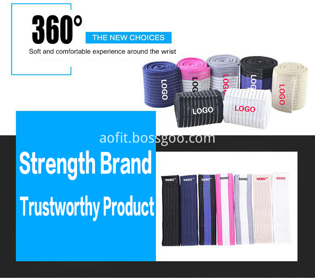 Workout fitness wrist wraps weight lifting custom