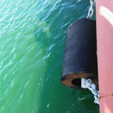 Durable marine bumpers rubber cylindrical fender for dock