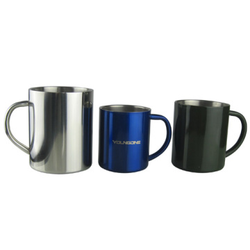 Mug inox 450ML avec poignée en acier inoxydable