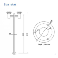 7W High Bright Solar Garden Light Match Pole