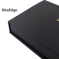 Black gift packaging box for book and pen