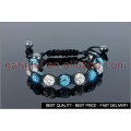 bracelets de shamballa bleu et blanc