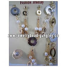 Fashion gold plated jewelry set for Christmas