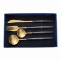 Copper Plated Stainless Steel Knife Fork Spoon Flatware