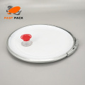 Lock ring lid for metal seal pails