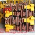 Foundation foot for tower crane mast section L69c