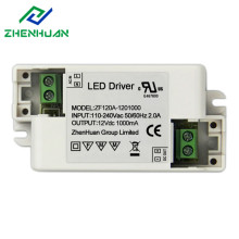 Transformateur de pilote électrique à LED blanc 12W 12V 1A