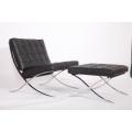 Knoll Barcelone Chair et reproduction ottomane