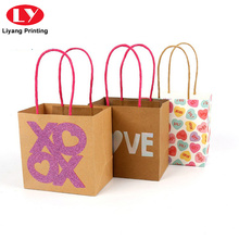 Recycling Custom Brown Kraft Gift Paper Bag