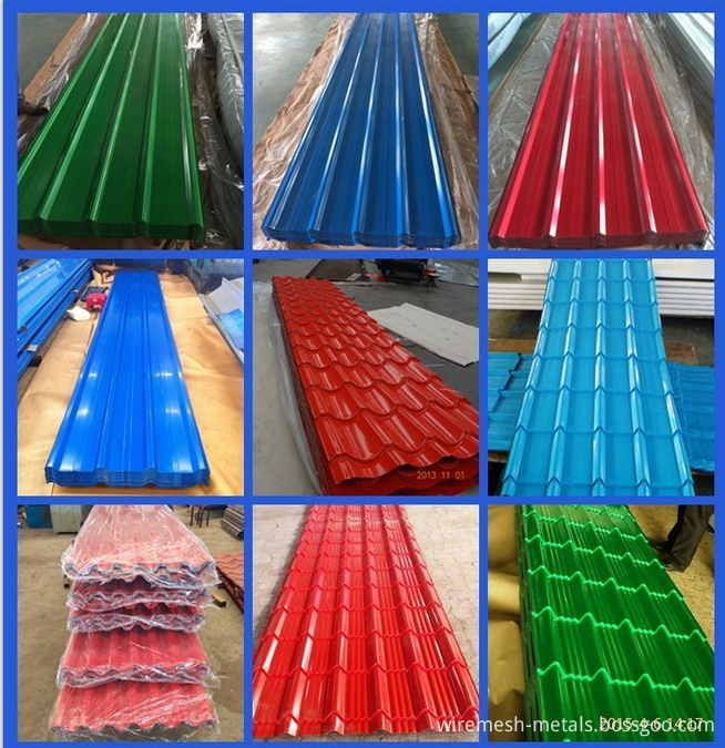 color corrugated steel sheet