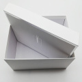 Silver Stamping Square White Packaging Makeup Cosmetic Box