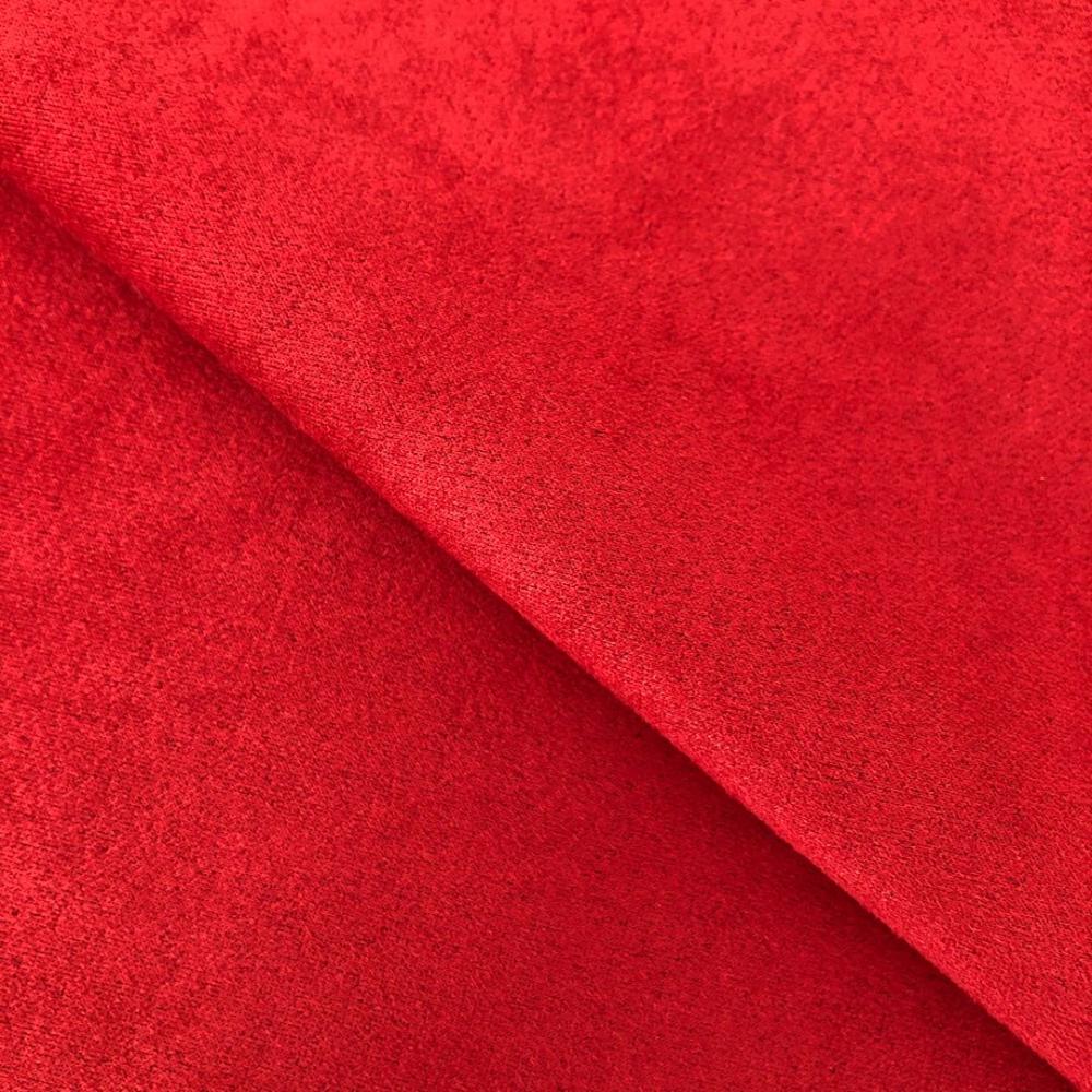 polyester spandex plain dyed scuba suede knitting fabric