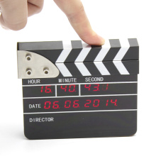 Clappers de filme relógio de ponto elétrico com data