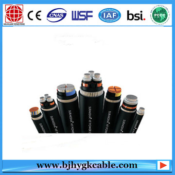 3.6/6kv Aluminum Alloy Conductor XLPE Insulated PVC Sheathed Steel Tape Armoured Power Cable