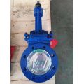 Flange type knife valve