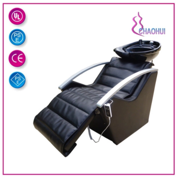 Cadeira de shampoo elétrico com apoios de braços