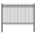 Powder coated Metal Steel Fence Panels