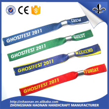 Hot Sale One Use Custom Wristband/Fabric Festival Wristband/Polyester Wristband for Event