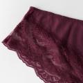 Burgundy Damen Cotton Lace Patchwork Slips Slips