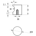 Cabinet Furniture Knob with recessed grip