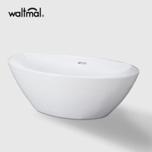 Upc 70" X 36" Freestanding Bath with Fluted Shroud and Center Drain