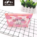 Pink series style make up plastic cosmetic bag