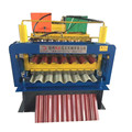 Double layer corrugated steel sheet making machine