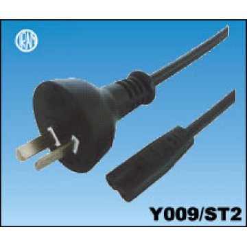 Cordon d’alimentation IRAM Argentine avec IEC C7 Plug