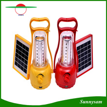 Luminosité ajustable Lampe à main solaire extérieure / Portable 35 LED Lanterne de camping solaire