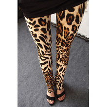 Bester Preis Plus Size Leopard Gedruckt Fitness Sexy Frauen Leggings