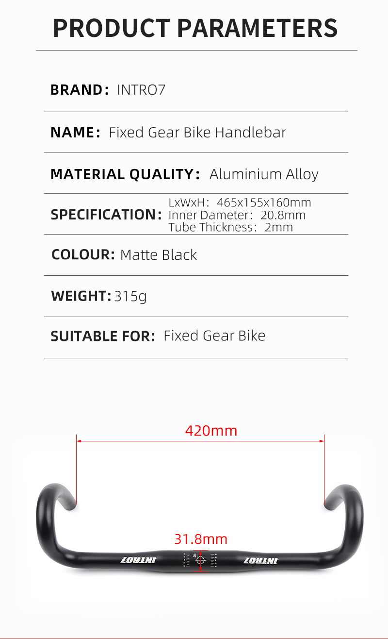 Fixed gear bike handle bar Fixed gear bike handle bar