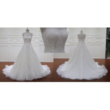 Des robes de mariée de pinceau Train dentelle robe de mariée