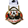 Golden sport football shape medal