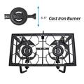 Outdoor Assembled Double Burner Stove