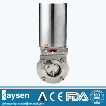 Гигиенический зажимной пневматический дроссельный клапан DIN SS304
