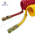 Colorful air conveying PU coil hose pipe