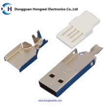 Male Solder Three - Piece Anzüge USB 2.0 Steckverbinder