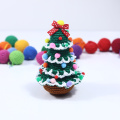 Árbol de Navidad Crochet Pompom Decoración del hogar