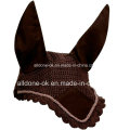 Hand Crochet Horse Fly Mask Veils Pet Ear Bonnet