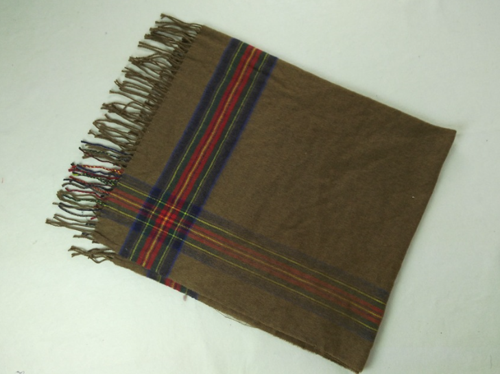 Imitation Cashmere Woven Scarf Olive