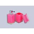 Acrylic Bathroom Accessories Pink