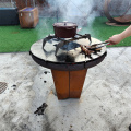 Corten Steel Barbecue Charcoal Grills pliant BBQ